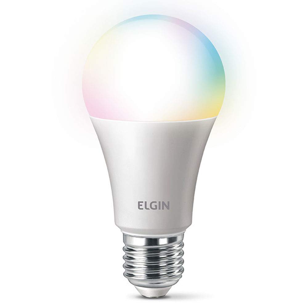 Lâmpada Inteligente Smart Color 10W Elgin RGB Wifi Compatível com Alexa e Google Home