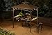 Coen L-GG001PST-F 8' X 5' Soft Top Brown Double Tiered Canopy 4Pcs Led Gazebo Grill