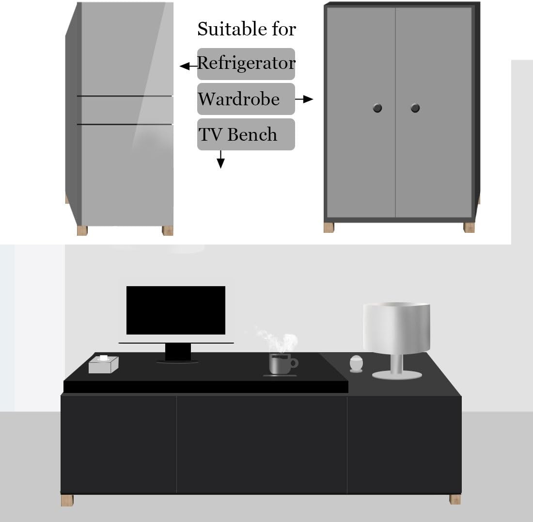 Furniture Lifter Riser Block Pinewood Cubic Household Increase Storage Space Adjust 4 Inch 4pcs w Sticker (id: af1 ae6 eaf d34 452