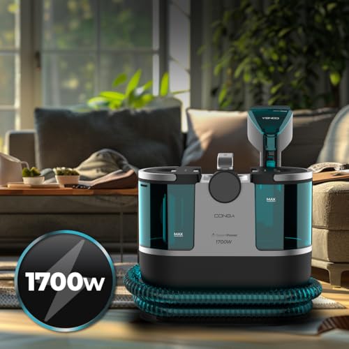 Cecotec Aspirapolvere Per Tappezzeria Con Cavo - Pulitore Tappezzeria Conga 7000 Carpet&Spot Clean Steam XXL.1700W. Pulizia 3In1. Serbatoio 1600Ml Acqua Pulita E 950Ml Acqua Sporca. Raggio D'azione 7M - 4