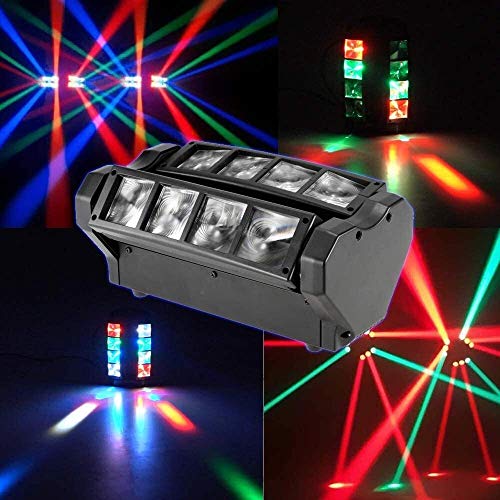 Wohnaccessoires   Party Bühnenlichter LED Acht Augen Mini Spider Light Moving Head Beam Licht KTV Bar Sprachsteuerung Head Moving Effect Light