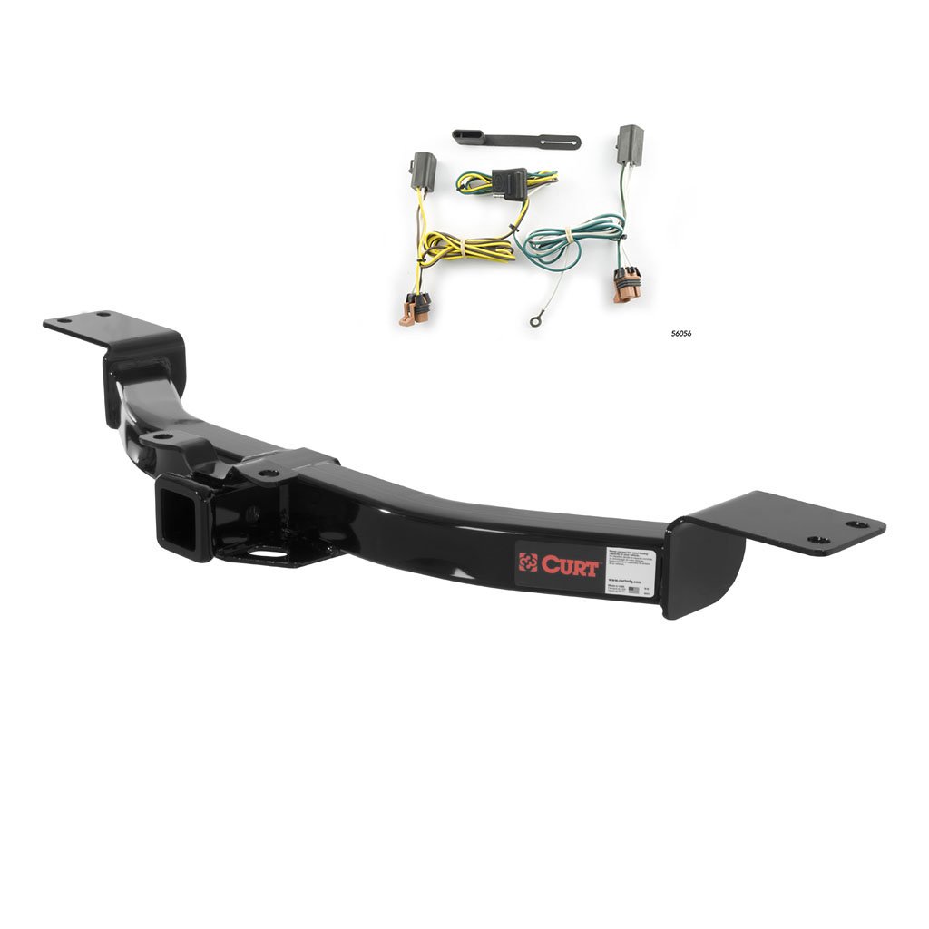 CURT Class 3 Trailer Hitch Bundle with Wiring for 2007-2012 GMC Acadia - 13424 & 56056