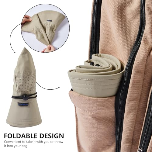 Image of UPF 50+ Bucket Sun Hat with Laser Perforated Mesh Cooling Adjustable Breathable Lightweight for Outdoor Men Women