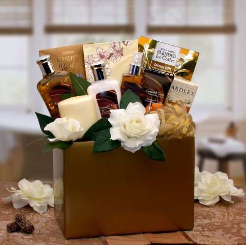 Caramel and Cream Spa Gift Basket - Makes a Great Mothers Day Gift