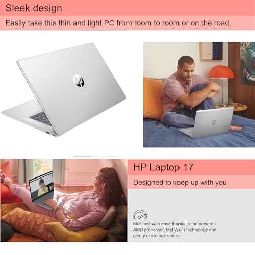 HP Laptop 17.3 pulgadas AMD Ryzen 5 16GB 512GB SSD miniatura 4