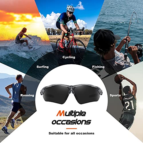 Faguma Polarized Sports Sunglasses For Men Women Fishing Cycling Running Golf Motorcycle Uv400 #TOP4