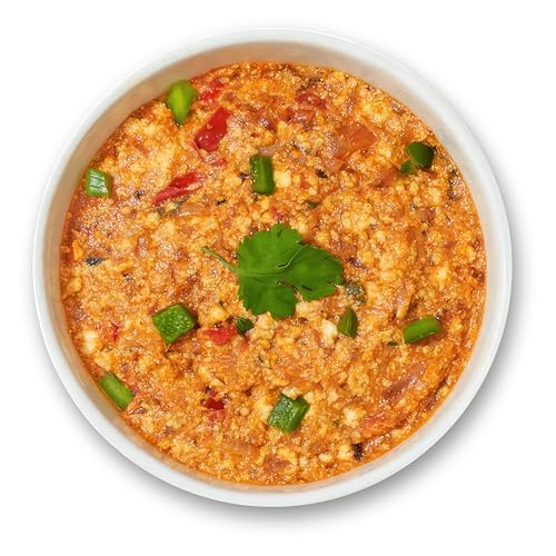 Image of FzyEzy Gourmet Freeze-Dried Paneer Bhurji - Authentic Indian Culinary Delight | Instant Ready-to-Eat Paneer Dish | High-Protein Jain-Friendly Meal | Gluten-Free | Preservative-Free | Just Add Hot Water | Rich Taste & Aroma Preserved | 70g Pack