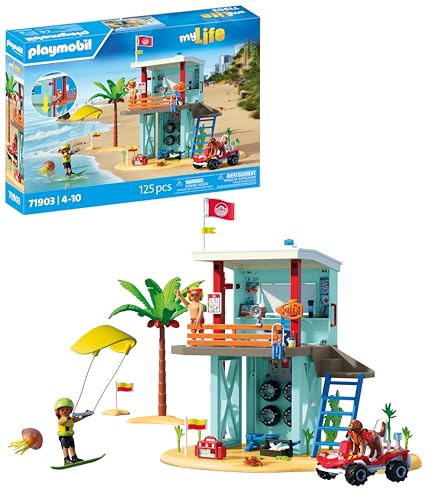 PLAYMOBIL | Vacation on The Beach | Torre de Rescate con Buggy Playero | Juguete...