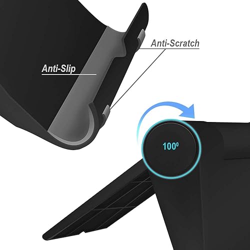 Miniatura 4 de Soporte ajustable para teléfono celular para escritorio, soporte de teléfono portátil compatible con la mayoría de iPhone, Samsung y otros teléfonos