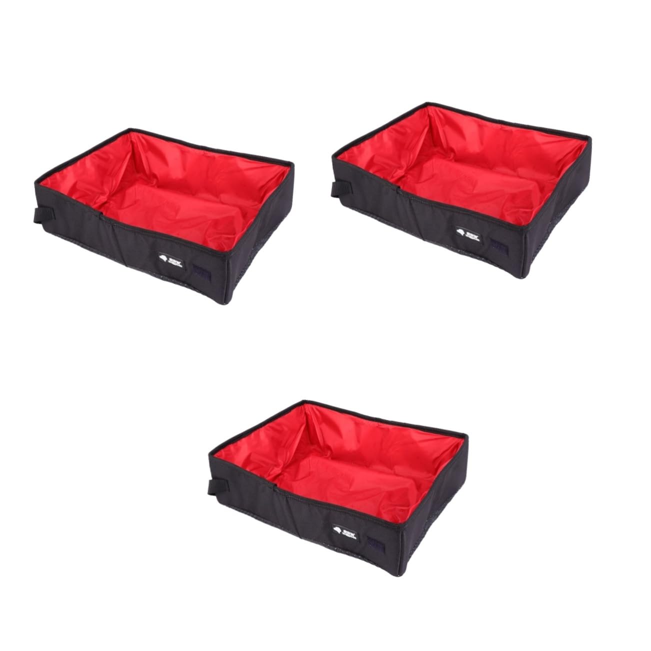 BESPORTBLE 3stücke Portable Katzenstreu Box Wasserdichtem Oxford Leicht Zu Reinigen Für Katzen Und Kätzchen Kleine Rot