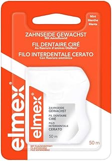 elmex Zahnseide 50m, gewachst, mit Aminfluorid