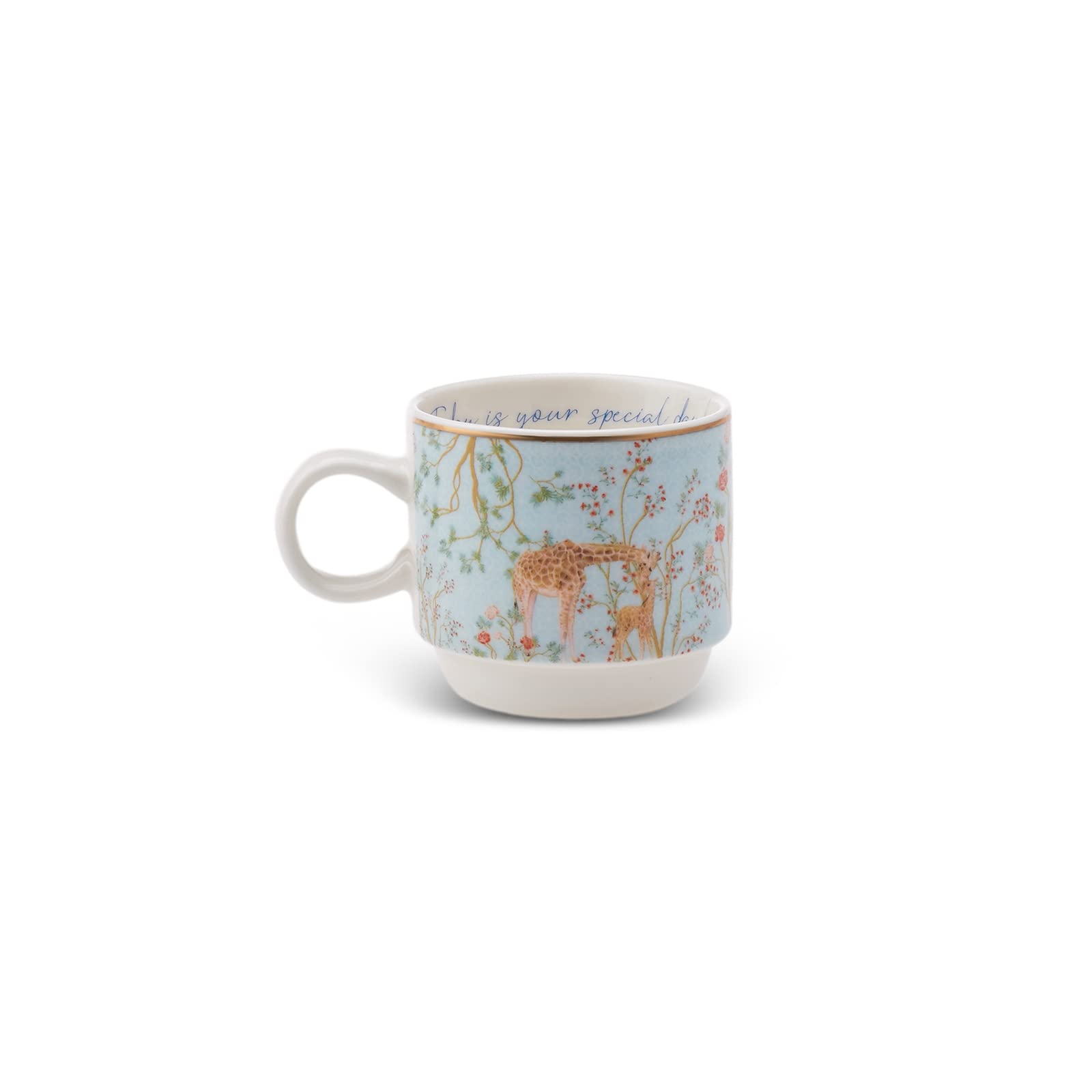 KARACA LAVİNYA 4'LÜ STANDLI MUG/ÇAY FİNCANI