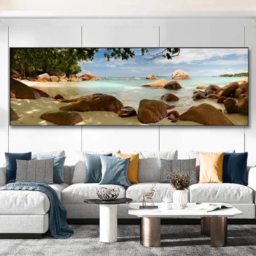 Peinture nature toile paysages tropicaux art mural chambre 55x110