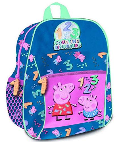 Peppa Pig Mochila Mediana 32cm contando dinosaurus Tiempo Libre y Sportwear Infantil
