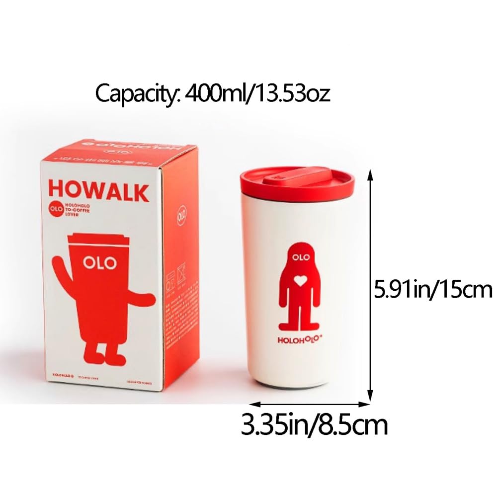 Kubki termos dziewczyny kubek do kawy 400 ml duża pojemność kubek Stanley ze stali nierdzewnej ceramiczna wkładka kempingowe kubki do kawy szerokie usta design kompaktowe przenośne kubki