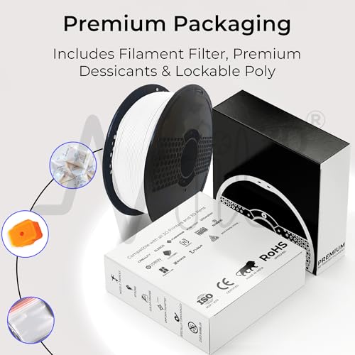 Image of NFIL3D 1KG Net Rpla Snow White 3D Printer Filament | Filaments for 3D Printer| 1.75mm| Accuracy - + /- 0.015mm | 1000g 3D Filament, 250g Spool & 350g Packaging Weight (Total Weight 1.6KG)