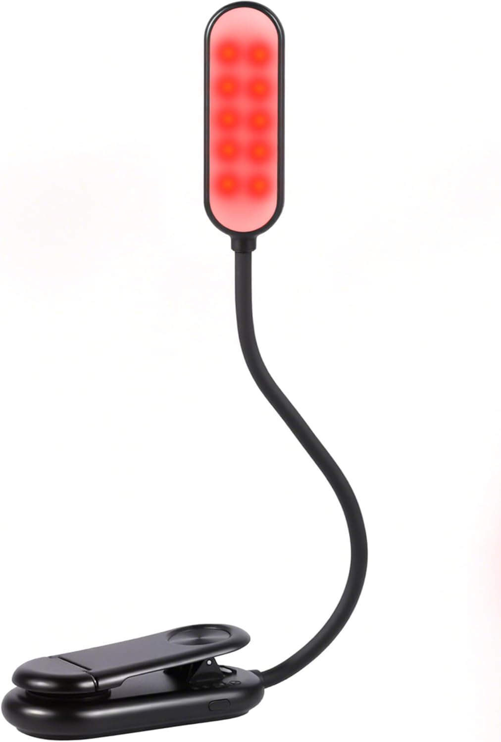 625nm Red Book Light – Clip On LED Reading redlight Sleep Therapy for Bedroom – Promoting Natural Sleep Aid – No Blue-Light, Gift for Students, Kids, Travel, Nursing, Studying