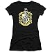 Harry Potter Hufflepuff Logo Juniors T Shirt & Exclusive Stickers (X-Large)