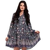 Das perfekte Tunika-Kleid für Freizeit, Strand und für festliche Anlässe... Garantiert einen Hingucker und überrascht mit einer luftig, weiten Schnittform und einem verführerischem Dekolleté.