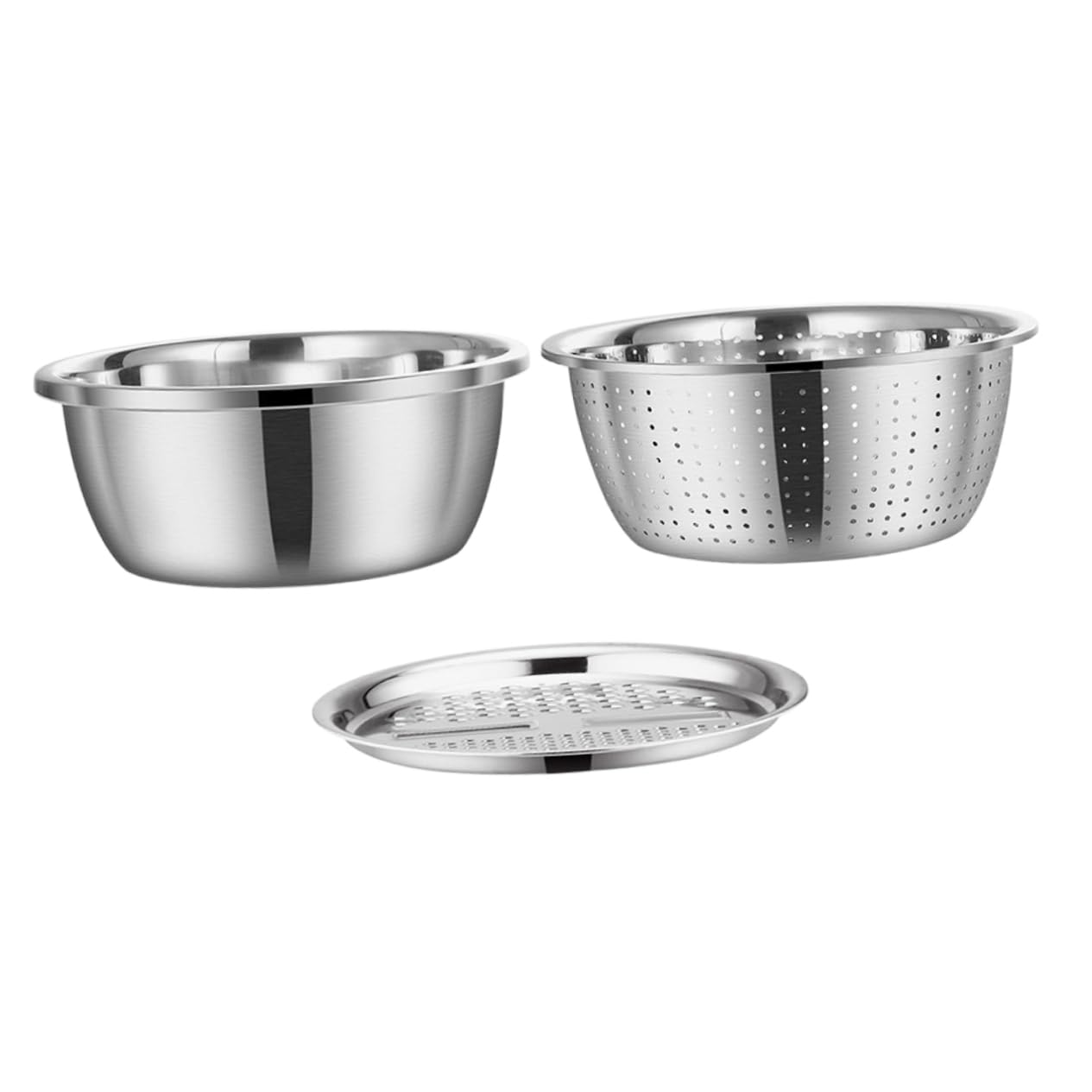 Bassin de cuisine acier inoxydable râpe et coupe-légumes Mobestech