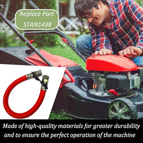 Image of Fit for STAN1438 3 /8 Inch Oil Drain Hose Replacement for B-ri & S-tra Tecumseh,Kohler Engines with 3 /8 Inch Drain Port Size