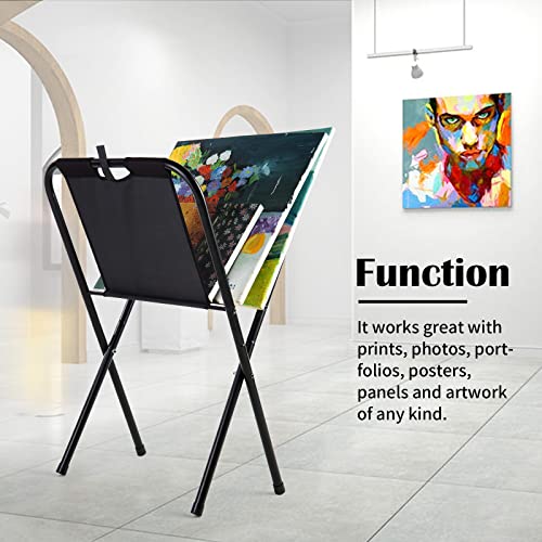 Image of Falling in Art Small Canvas Print Rack - Portable Folding Art Display Rack for Posters, Artwork, Prints, Canvas Storage