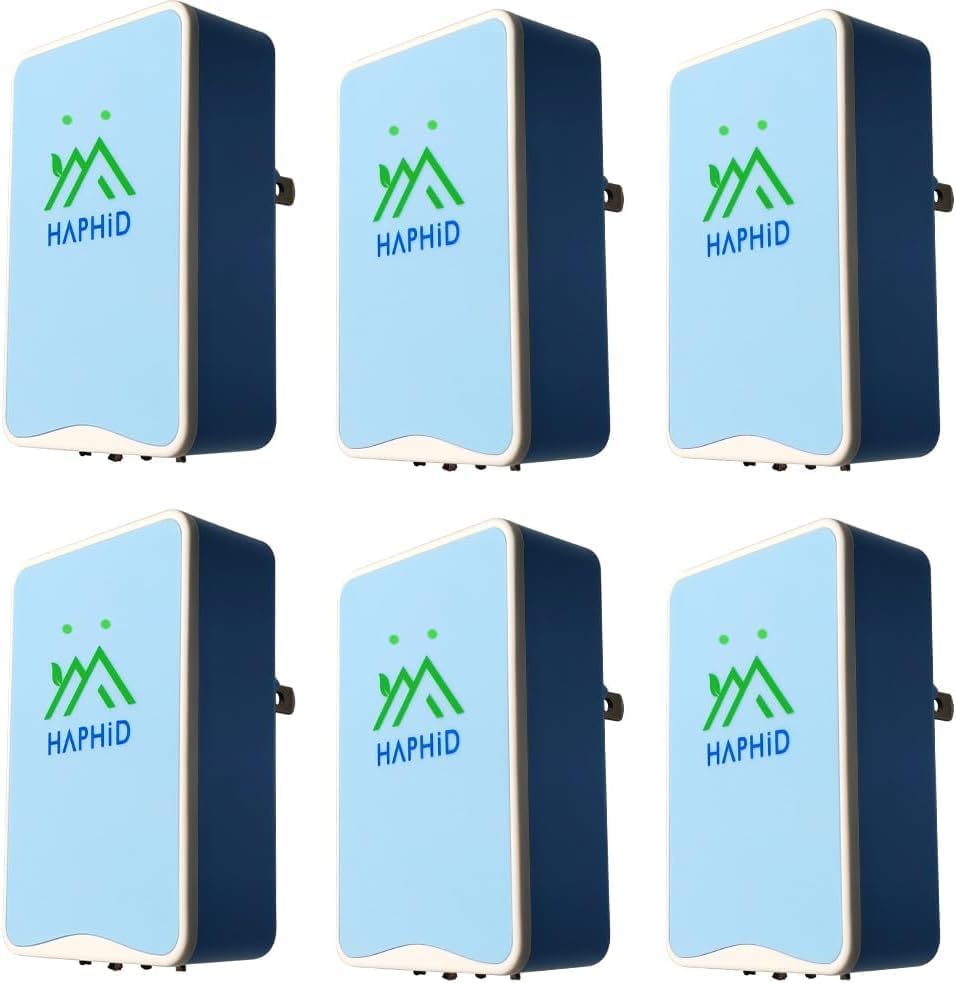 Purificador de aire ionizador, purificador de aire enchufable actualizado con tecnología de iones de 80 millones de anionessec, ionizador de aire