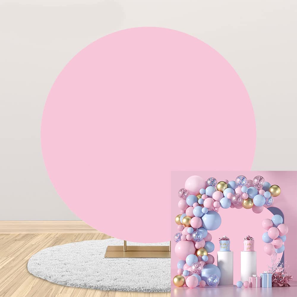 Yeele Ballett-Mädchen Hintergrund 2,3x2,3 M – Runder Fotohintergrund Mit Rosa Blumen Für Babyparty & Portrait