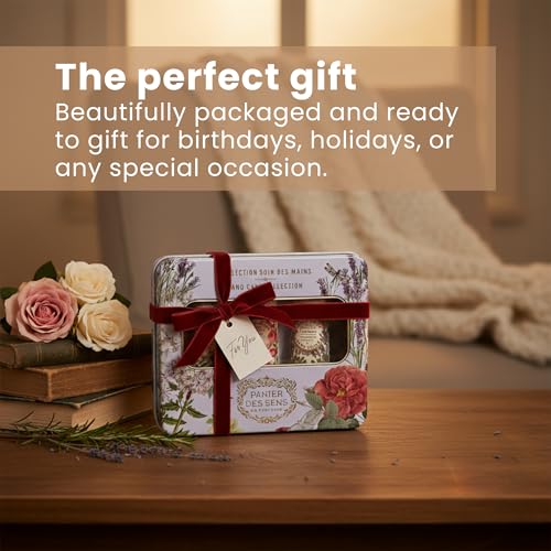 Image of Panier des Sens Lemon Verbena, Lavender, Rose Hand Cream Gift Set