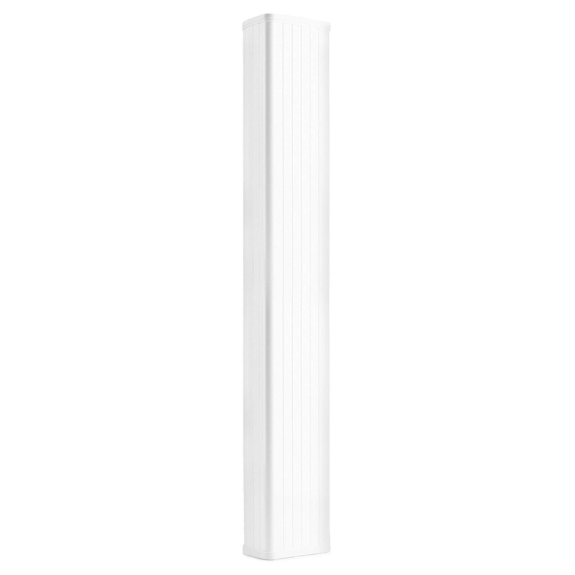 Power Dynamics ICS8 - Colonne de Son Blanche, 40W, Idéale pour Un Montage Discret dans Les Salles de Conférences, Églises ou Halls, Livré avec Étrier de Montage et Câble