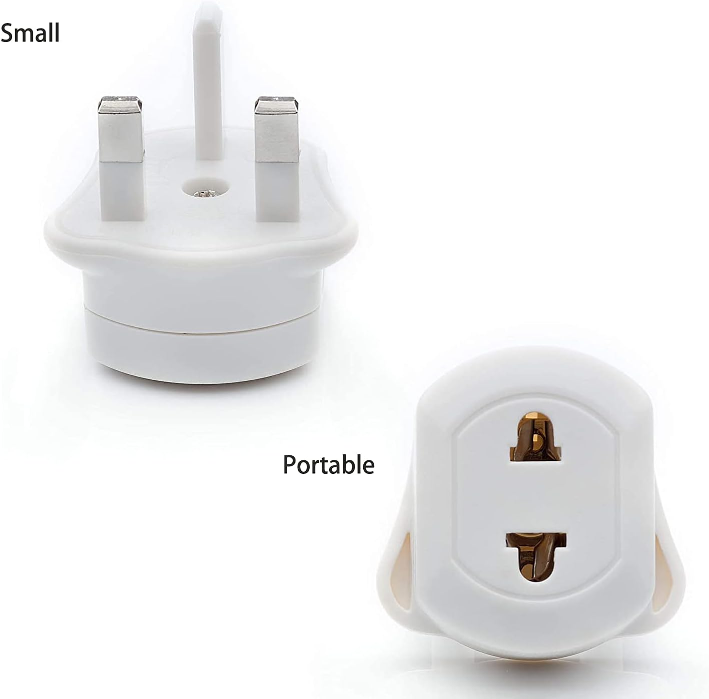 Moutek UK 2 Pin To 3 Pin Plug Adaptor For Shaver Toothbrush with 13A