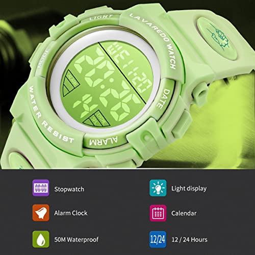 Image of Kids Watch,Boys Watch for 3-15 Year Old Boys,Digital Sport Outdoor Multifunctional Chronograph LED 50 M Waterproof Alarm Calendar Analog Watch for Children with Silicone Band,Kids Gift