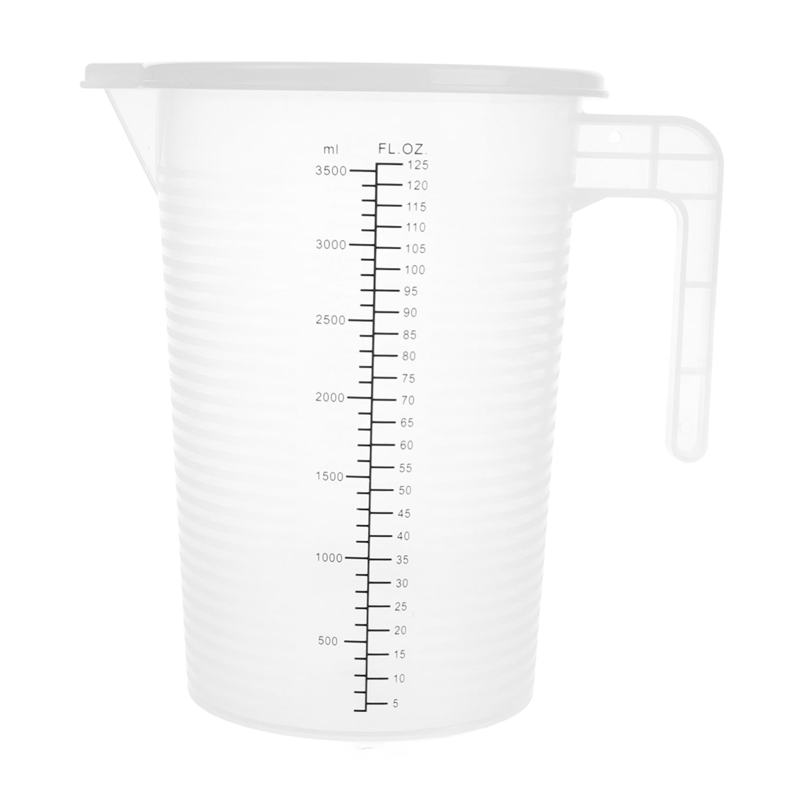 Messbecher aus Kunststoff 3500ml für Öl und Tee, Graduierter Messkrug
