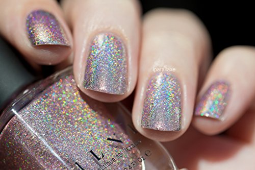 Image of ILNP Pink Mimosa - Rosy Pink Holographic Nail Polish