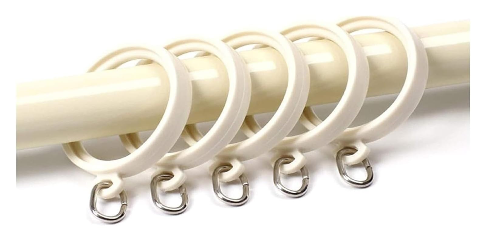 Anneaux de crochets de rideau de douche épais | Accessoire rideau de salle de bain x20