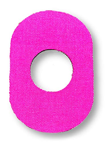 FixTape cinta transpirable para sensor Freestyle Libre 1 & 2 I Parche autoadhesivo cómodo para sensor de glucosa I Amigable con la piel e impermeable en diseños modernos I 7 piezas (Rosa)