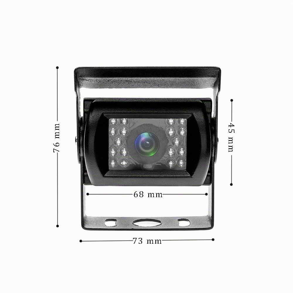 Camecho Rückfahrkamera 4 Pin Aviation Stecker IR Nachtsicht Keine Hilfslinie Ohne Ändern der Farbe wasserdichte Rückfahrkamera Für Bus/Wohnmobil/LKW/Auflieger/Auto Heavy Duty 12 V-24 V