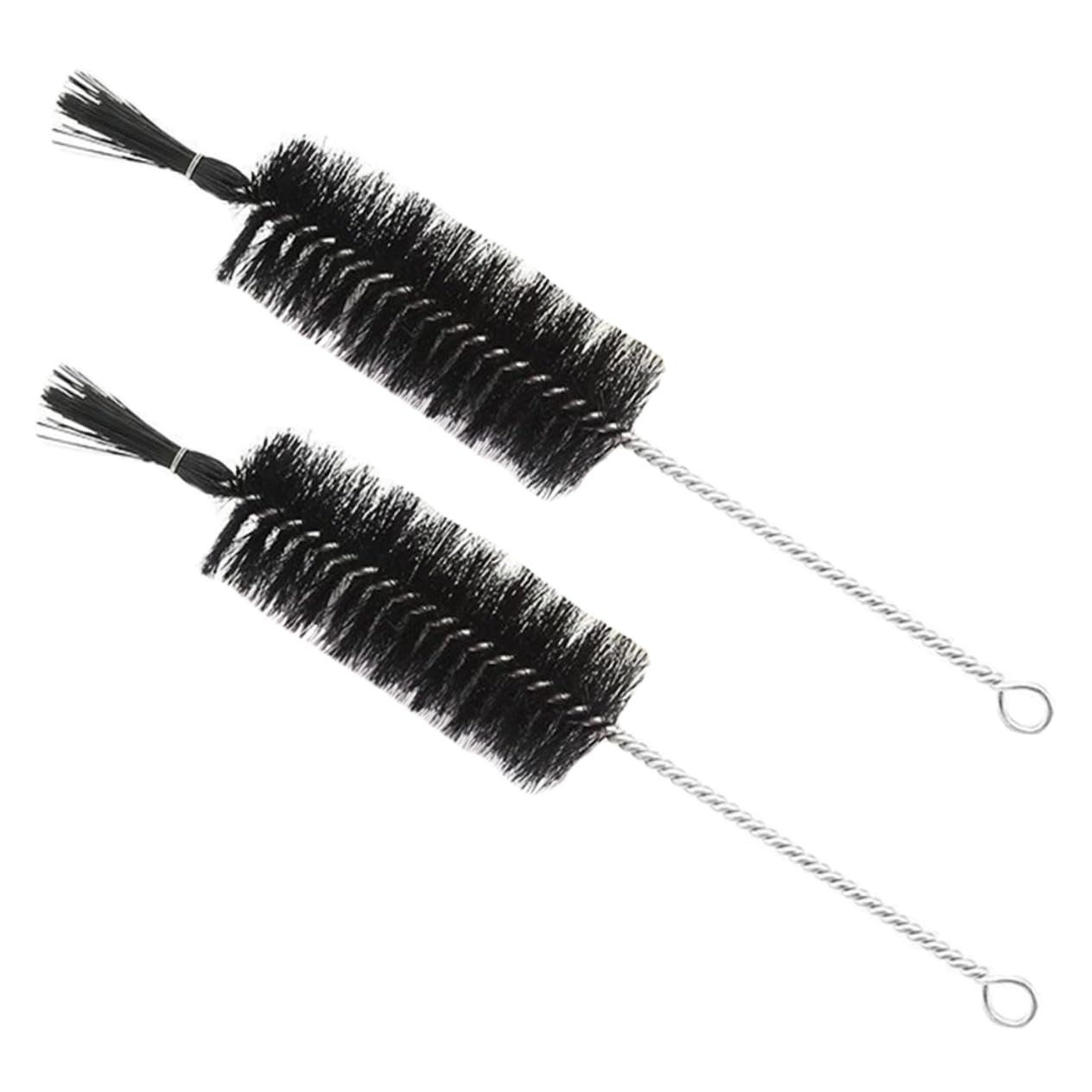 NAMOARLY 2pcs Beaker Brush Bottle Brush Test Tube Brush Straw Cleaner Water Test Tube Cleaning Brush Bottle Supply Household Cleaning Brush Bottle Accessory Black Nylon