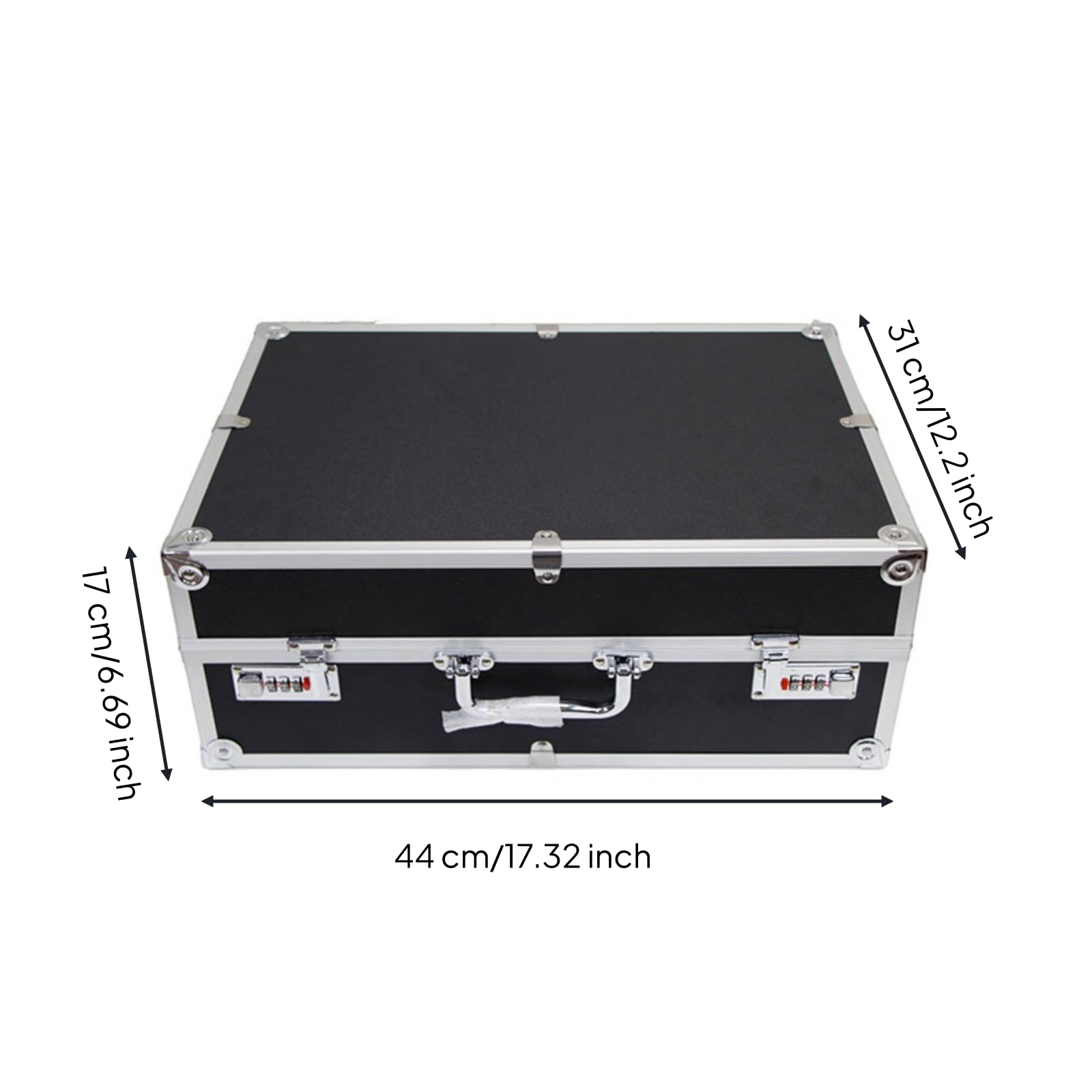 predolo Custodia in Alluminio con Interno in Schiuma Antiurto Valigetta Alluminio Robusto Valigetta con Schiuma Raster per Collezionisti di Carte