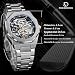 Imagen de Forsining Reloj de pulsera mecánico automático de lujo con diamantes Tourbillon esqueleto para hombre
