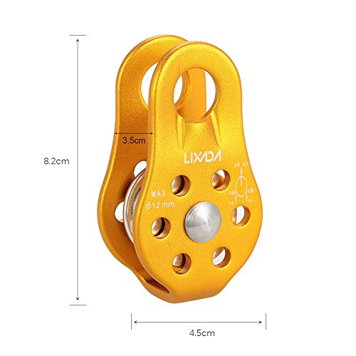 Polia, Andoer 20KN de resgate em escalada com polia única fixa