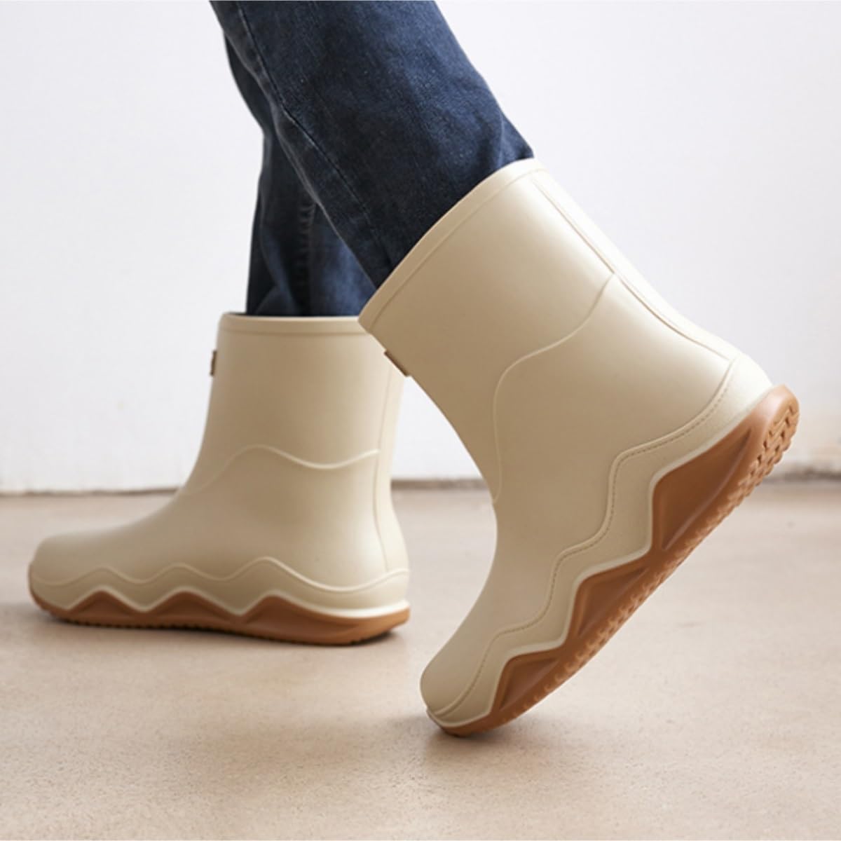 Buty Przeciwdeszczowe Wodoodporne, Antypoślizgowe, Wygodne, Męskie Kalosze, Buty Do Pracy Na Zewnątrz, Wody Modne