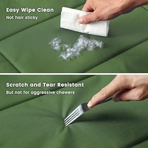   Miguel-Oxford-900D-Outdoor-Waterproof-Dog-Bed-for-Metal-Dog-Crates-Water-Resistant-All-Weather-Pet-Mat-Durable-Easy-Wipe-Clean-Travel-Indoor-Outdoor-Puppy-Cat-Crate-Bed-36inch-Green