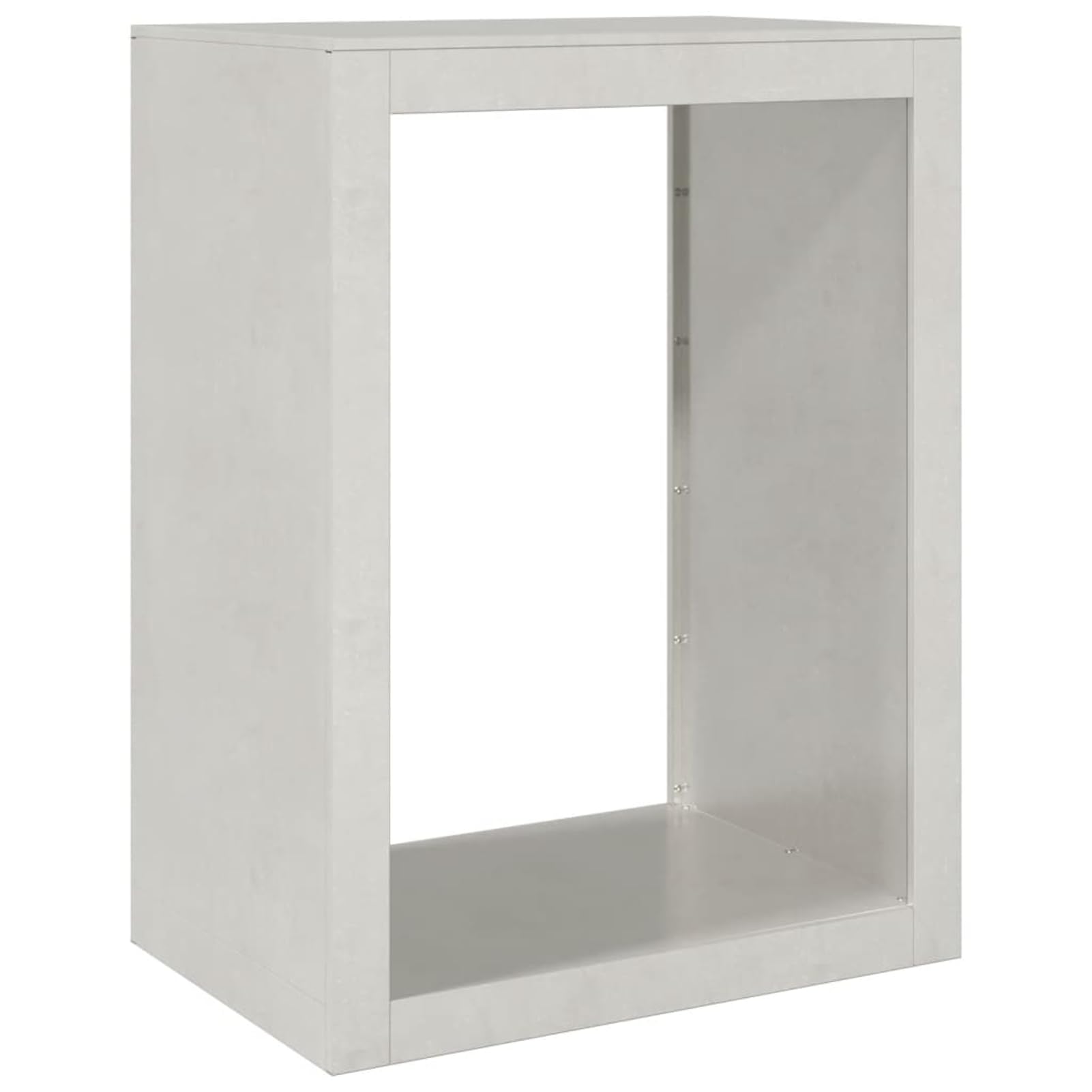 Brennholzregal Edelstahl 60x40x80 cm – robust, korrosionsbeständig & luftdurchlässig für trockenes Holz – ideal für Kamin, Ofen & Wohnzimmer
