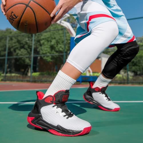 Image of Beita Basketball Shoes for Men High Upper Sneakers Breathable Sports Shoes Anti Slip