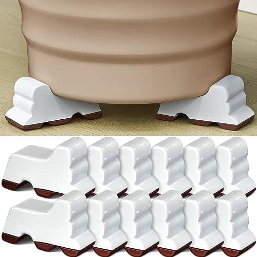 Kigeli 12 Pcs Resin Pot Feet for Outdoor Planters 3 Inch