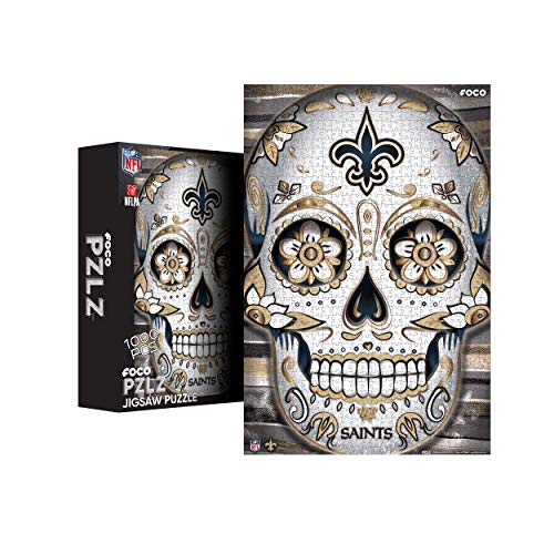 FOCO New Orleans Saints NFL Sugar Skull 1000 Piece Jigsaw PZLZ