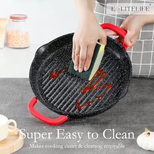Eslite Life ES-GP2428 11 Inch Nonstick Round Grill Pan thumb #5