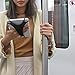 TFY Security Hand Strap Holder Finger Grip Compatible with Kindle E-Readers - Kindle e-Reader 6Inch / Kindle Paperwhite/Voyage/Oasis/Nook GlowLight Plus/Sony PRS-300 / PRS-350 (Black)