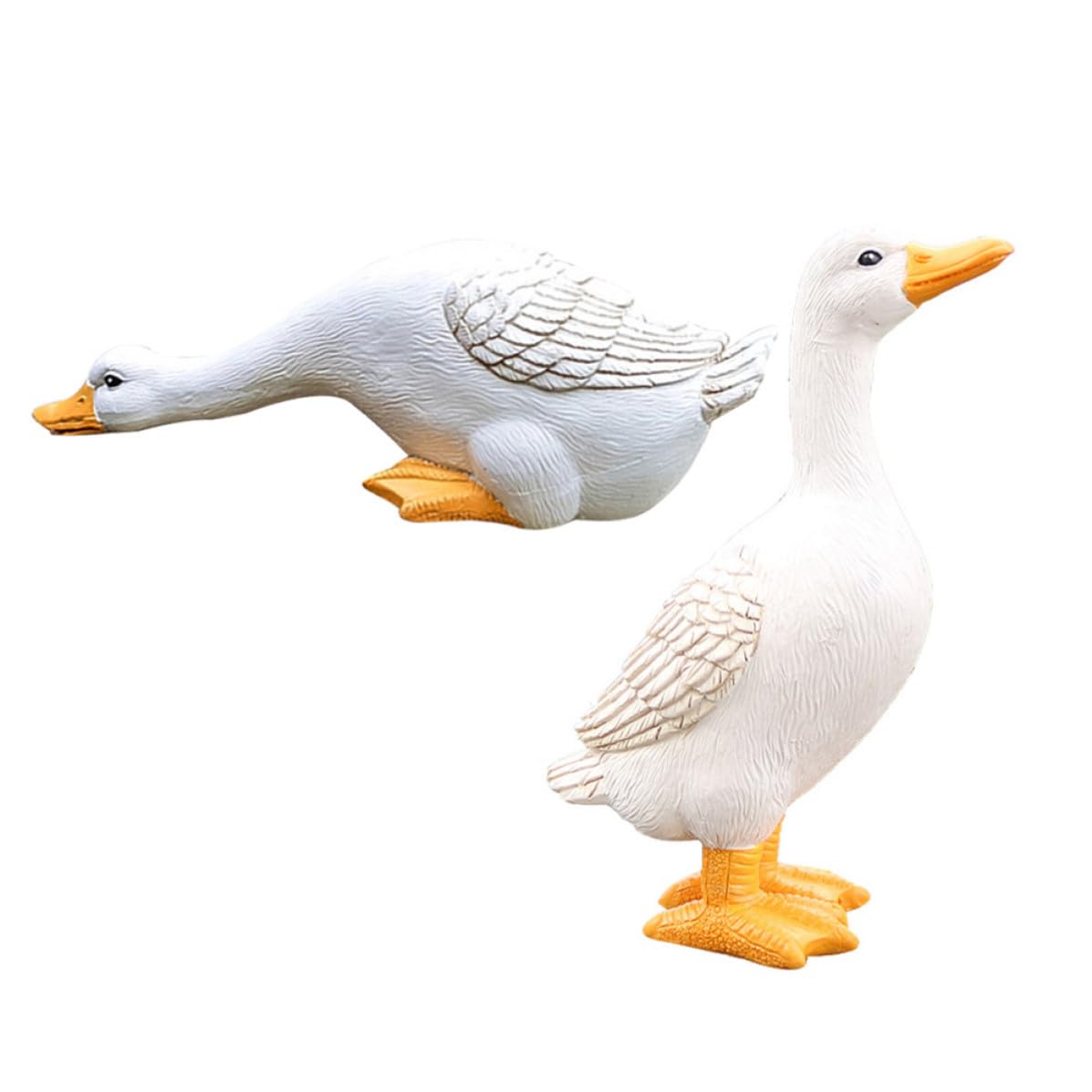 Patos de resina realistas para decorar estanques y dar vida al jardín